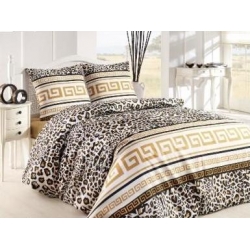 Schäfer 4 tlg Nevresim takimi Model:Kahverengi versace